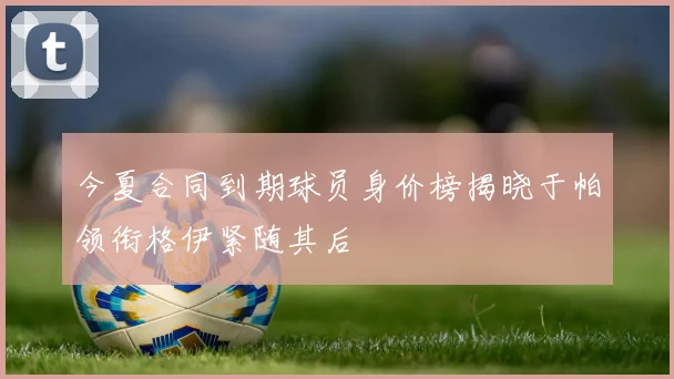 今夏合同到期球员身价榜揭晓于帕领衔格伊紧随其后